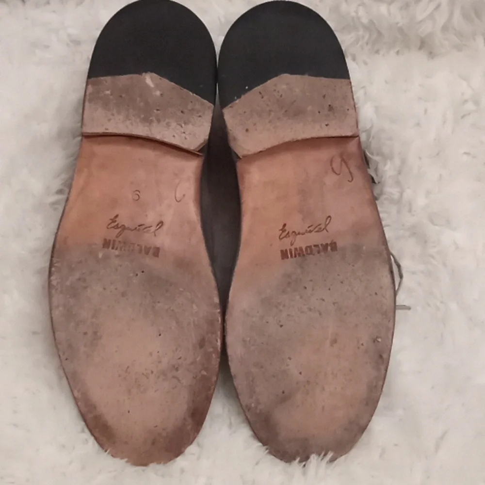 Baldwin Esquival Limited edition handmade Italian leather suede boots